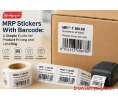 MRP Barcode Stickers for Easy Product Labelling