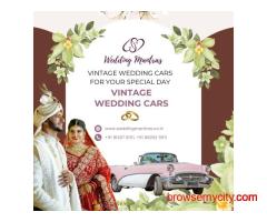 Luxury Vintage Cars on Rent for a Classic Wedding Look