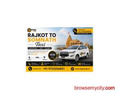Rajkot to Somnath Cab Service for Pilgrimage Trips