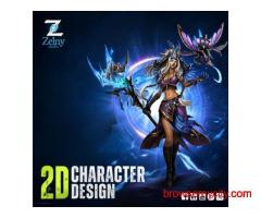 2D Character Design Services | 2D Game Art Services