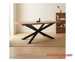 Nexus Sheesham Wood 6 Seater Dining Table