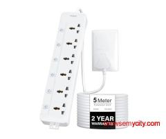 FEDUS 6 Universal Sockets with Individual Switch 5M