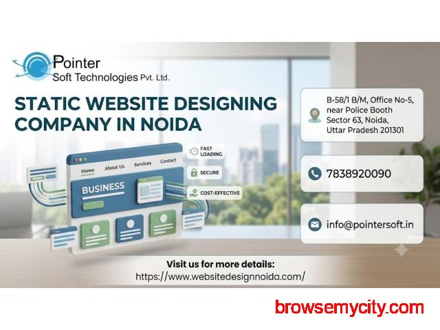 Static Website Designing Company in Noida - 1/1