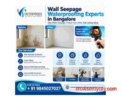 Wall Seepage Waterproofing Experts in Bangalore
