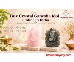 Buy Crystal Ganesha Idol Online at Best Price | The Stardust Studio