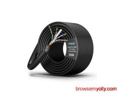 FEDUS Cat6 SFTP 24AWG Pure Copper Twisted Pair Armored Cable 305M