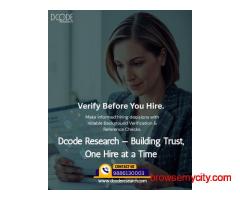 Reference Check Services Bangalore - Dcode research in Bangalore