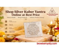 Shop Silver Kuber Yantra Online at Best Price | The Stardust Studio