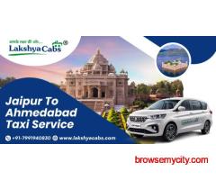 Jaipur To Ahmedabad Taxi Service