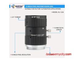 16 MM 10 MP Machine Vision Lens for 2/3-Inch C-Mount Industrial Cameras