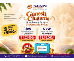 Ganesh Chaturthi Solar Offer – 3 kW & 5 kW Rooftop Solar