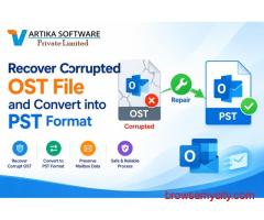 Recover Corrupted OST File and Convert into PST Format