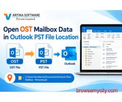 Open OST Mailbox Data in Outlook PST File Location