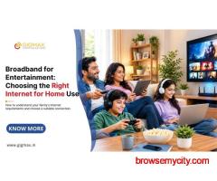 Broadband for Entertainment: Choosing the Right Internet for Home Use