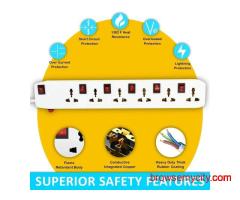 FEDUS 6 Socket 6 Switch Junction Box with Switch, Extension Board