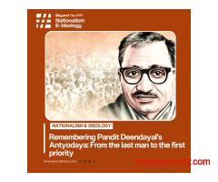 Remembering Pandit Deendayal’s Antyodaya: From the last man to the first priority