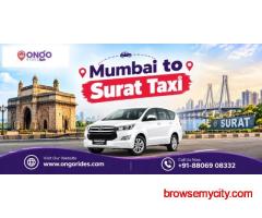 Mumbai to Surat Taxi for Convenient Outstation Travel