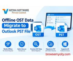 Offline OST Data Migrate to Outlook PST File