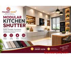Custom Modular Kitchen Shutter Designs for Your Home | Polymer House