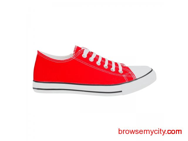 red canvas shoes online